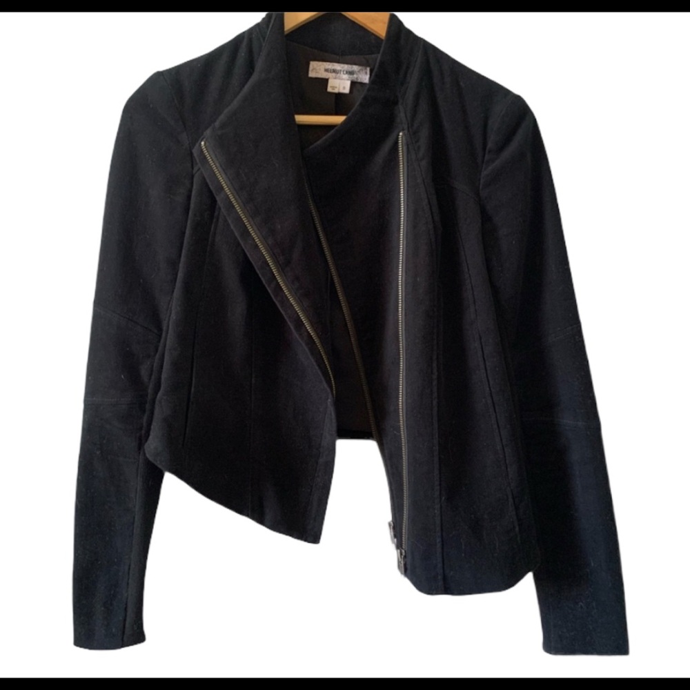 Helmut Lang minimal structured asymmetrical jacket